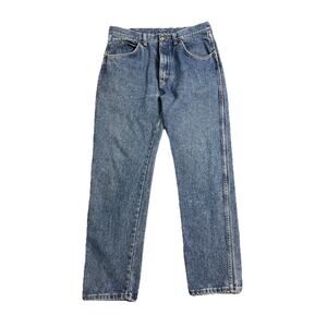 Vintage 90s Men’s Straight Leg Wrangler Jeans 34x30 Medium Wash 96502DK